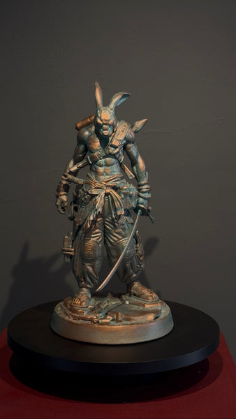 Rafael Orozco  - Ronin Rxbbit 2026 / modelado digital  sobre resina  - 35 x 18 x 15 cm
