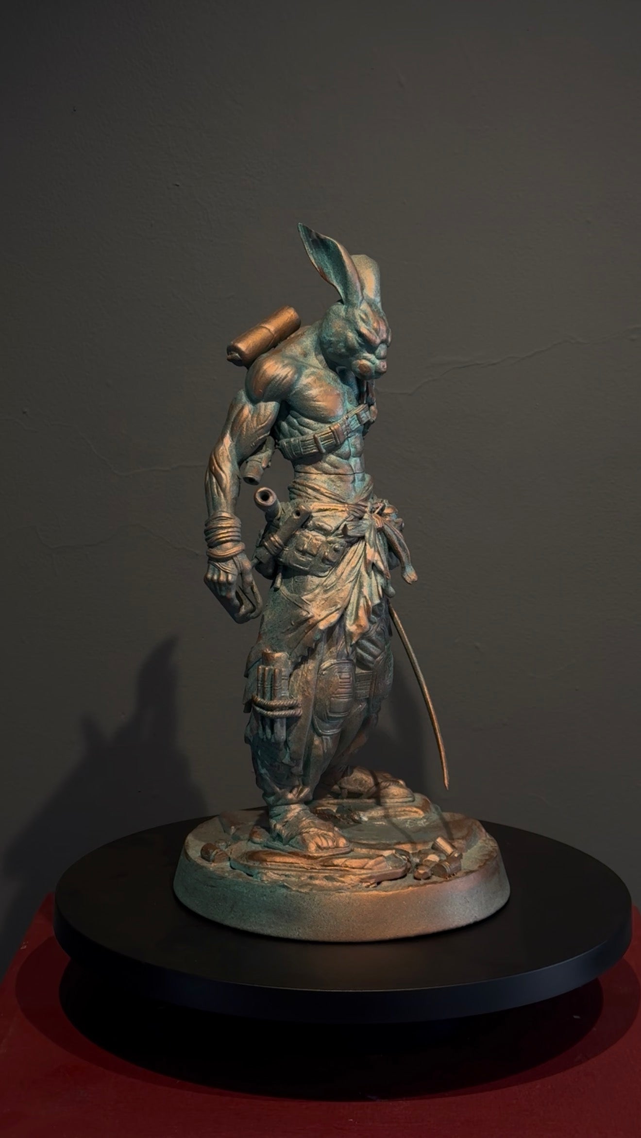 Rafael Orozco  - Ronin Rxbbit 2026 / modelado digital  sobre resina  - 35 x 18 x 15 cm