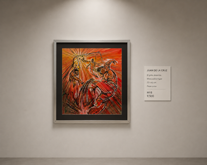 Juan De la Cruz – El grito detenido / Mixta sobre Papel – 62 x 72 cm – 1/1