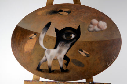FoLé Fonseca  – Júpiter y sus amigos / Óleo sobre tela – 70 x 50 cm – 1/1