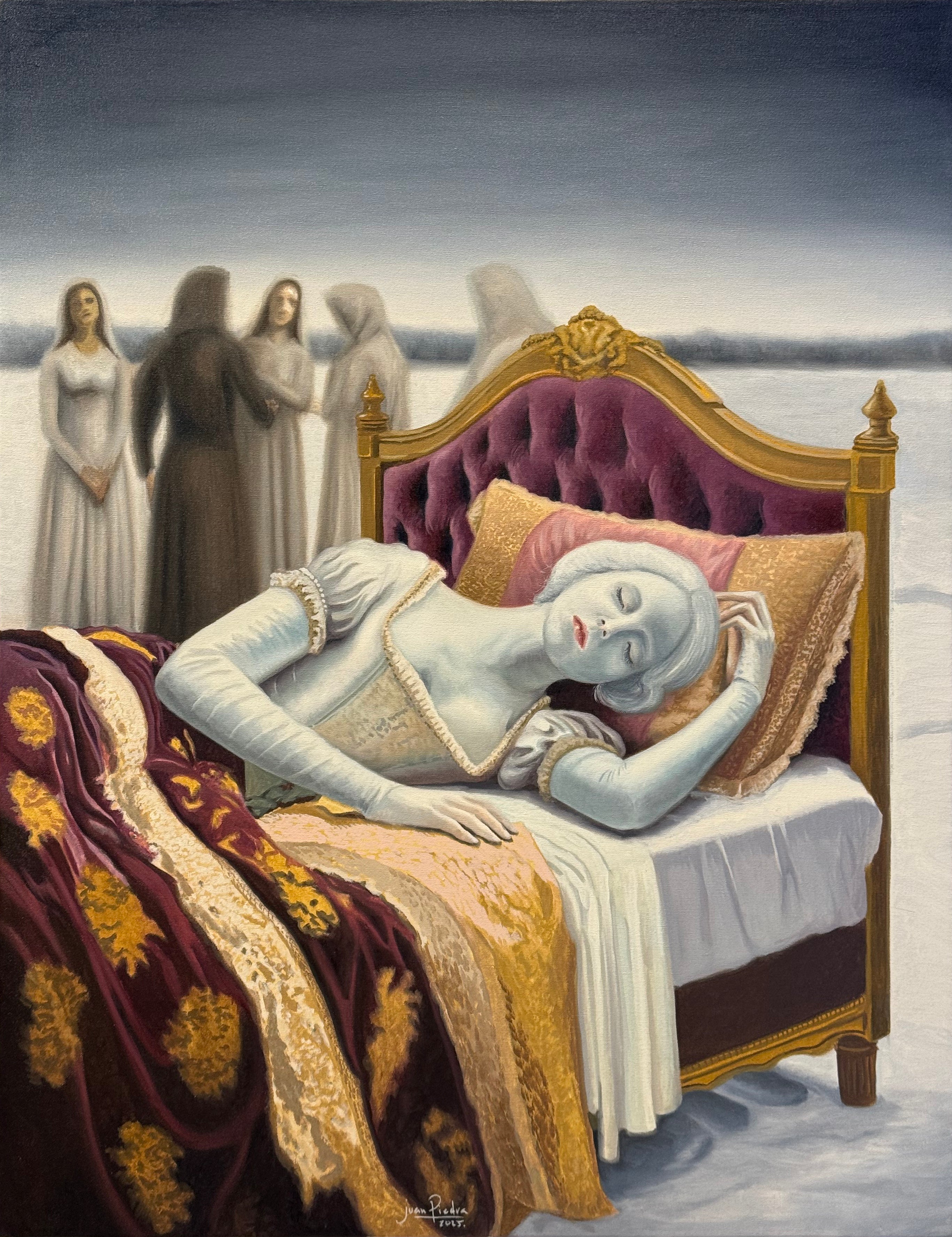 Juan Piedra – Desfiguración onírica / Óleo  sobre tela – 70 x 90 cm – 1/1