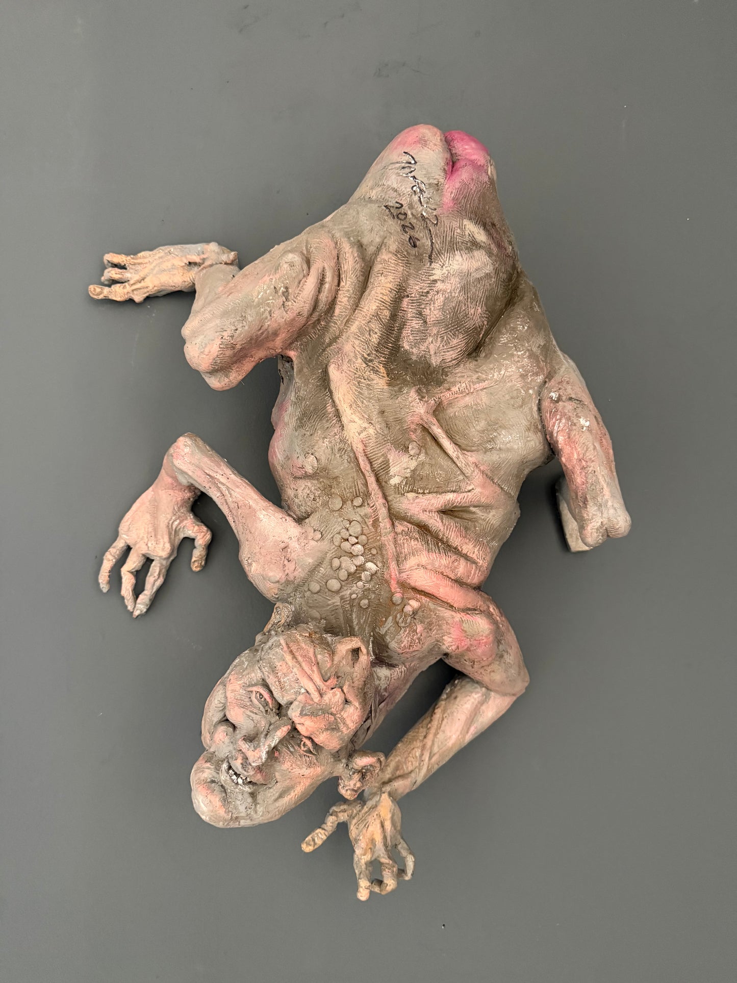 El infeliz – 
 “ el señor  Gregorio Samsa “
 / Óleo  sobre Resina – 55 x 47 cm – 1/1