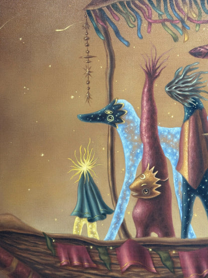 Juan Pedro Ponce – Viaje en Abra / Óleo  sobre lino – 150 x 120 cm – 1/1