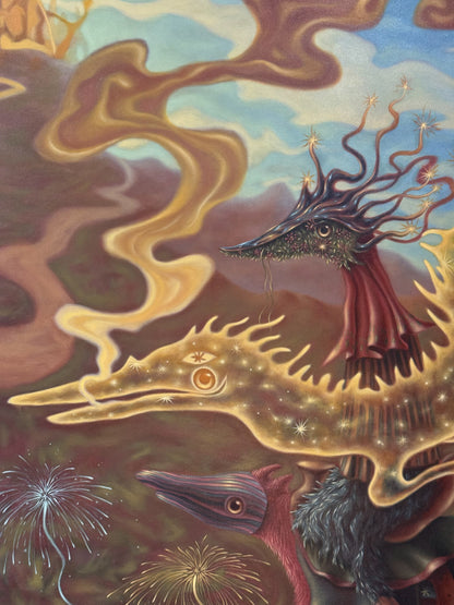 Juan Pedro Ponce – Unidad de Consciencia / Óleo  sobre tela – 180 x 150 cm – 1/1