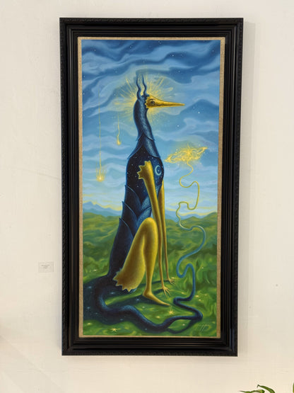 Juan Pedro Ponce – Perrito Guardian / Óleo  sobre tela – 50 x 110 cm – 1/1