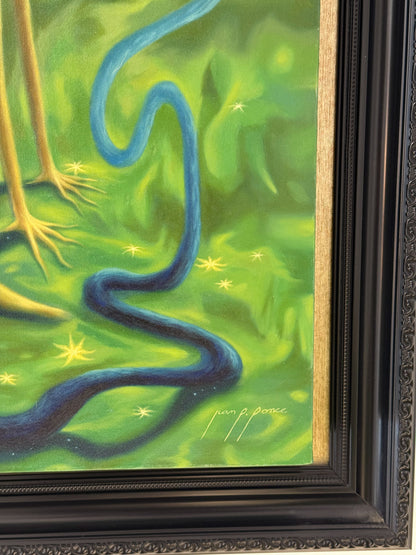 Juan Pedro Ponce – Perrito Guardian / Óleo  sobre tela – 50 x 110 cm – 1/1