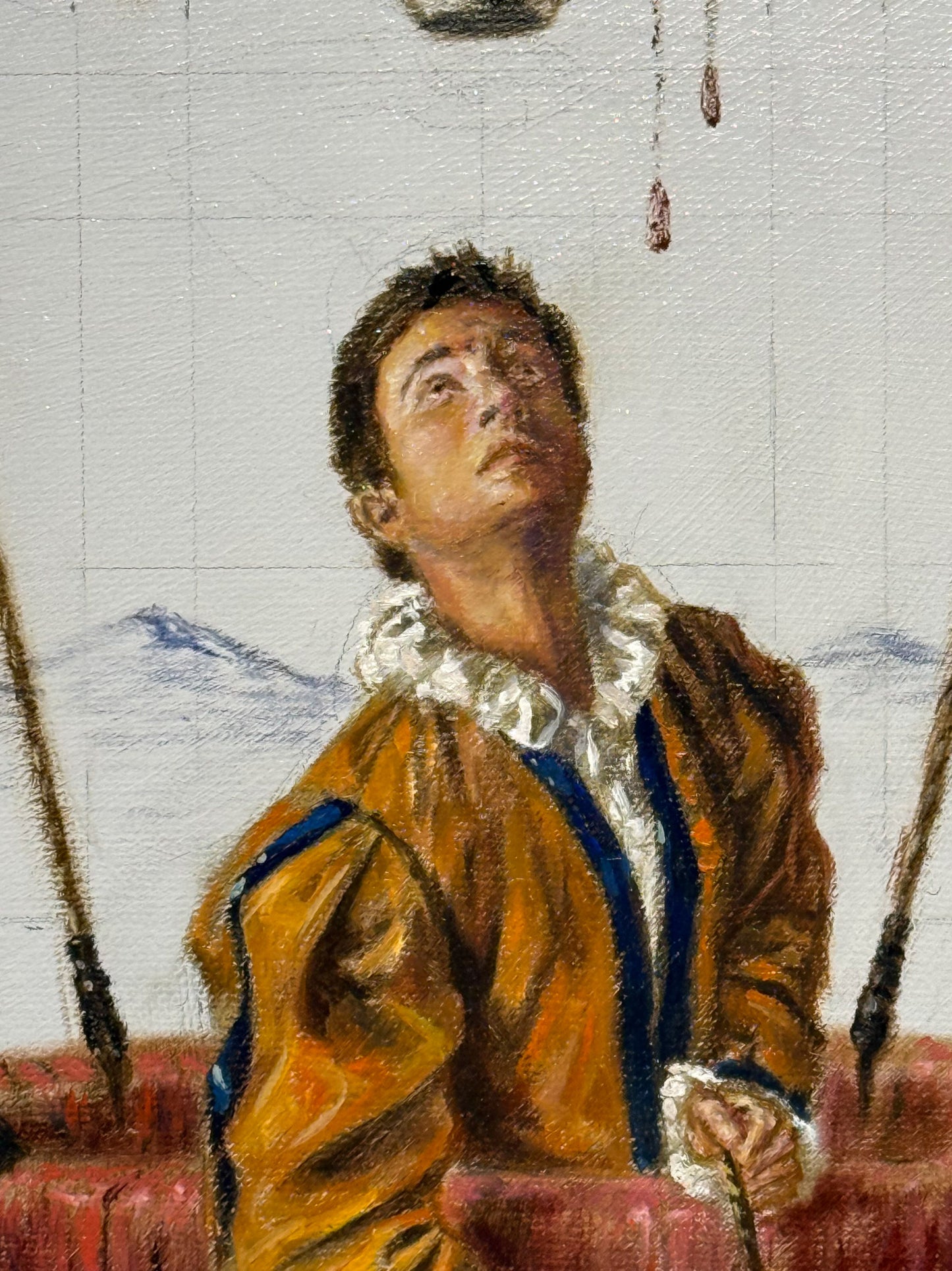 José Parra – El tránsito del presente / Óleo  sobre tela – 28 x 35 cm – 1/1