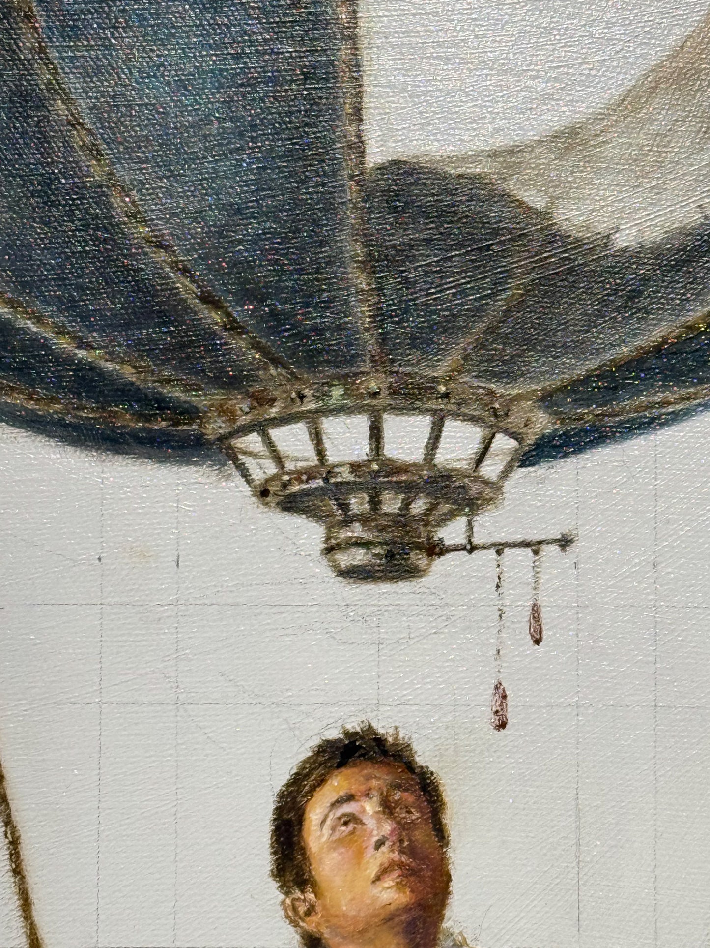 José Parra – El tránsito del presente / Óleo  sobre tela – 28 x 35 cm – 1/1