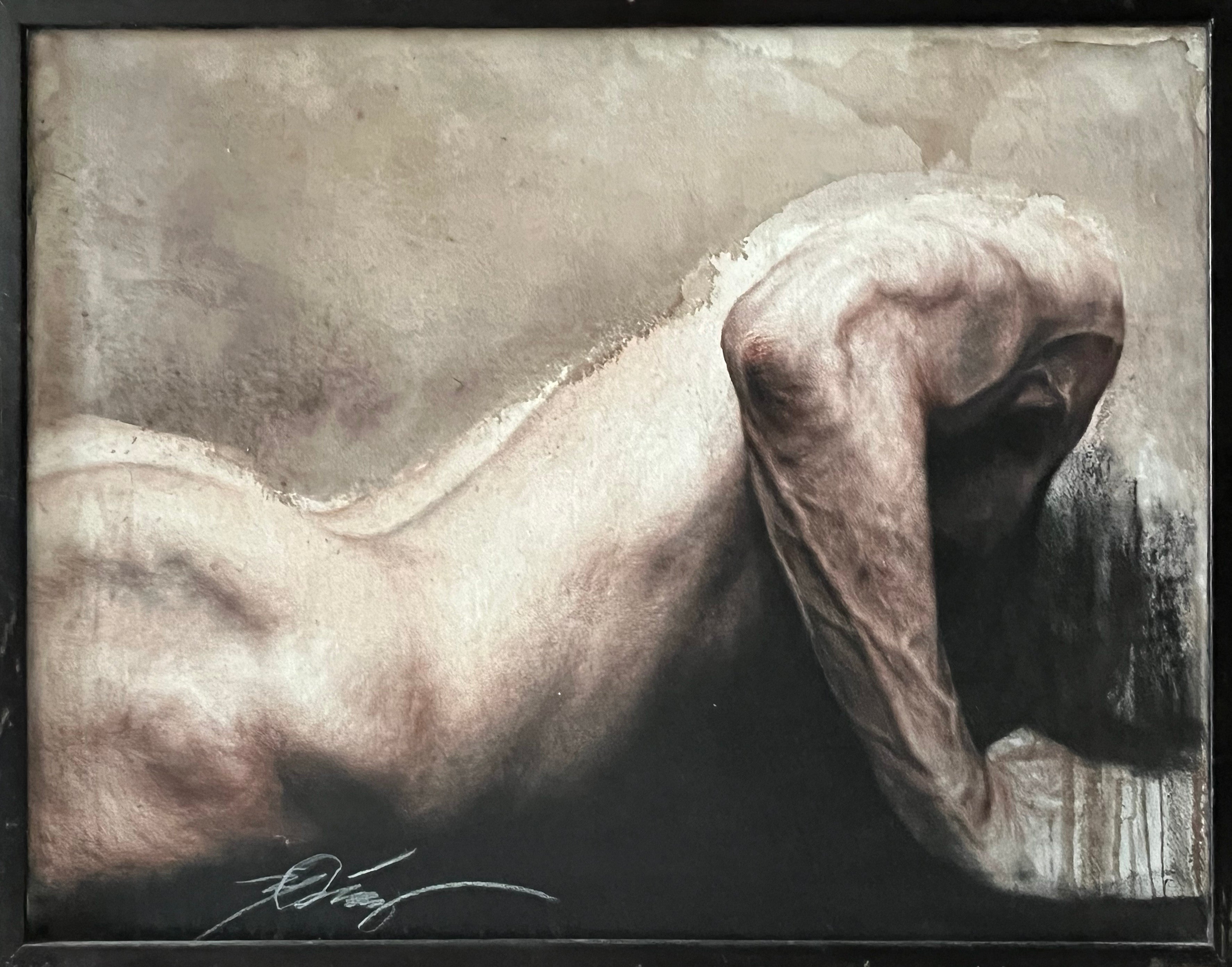 Yoel Diaz Galvez - Torso II / Mixta - Lienzo sobre madera - 80 x 60 cm
