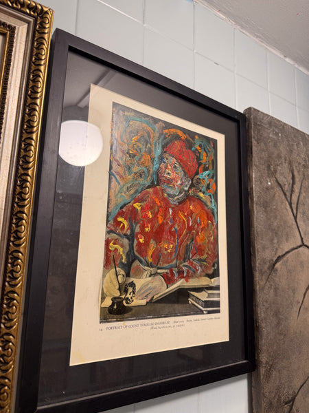 Sinhue Villegas – 14. Portrait of Count Tommason Inghirami / Óleo sobre hoja de libro sobre hoja de libro – 25 x 36 cm – 1/1