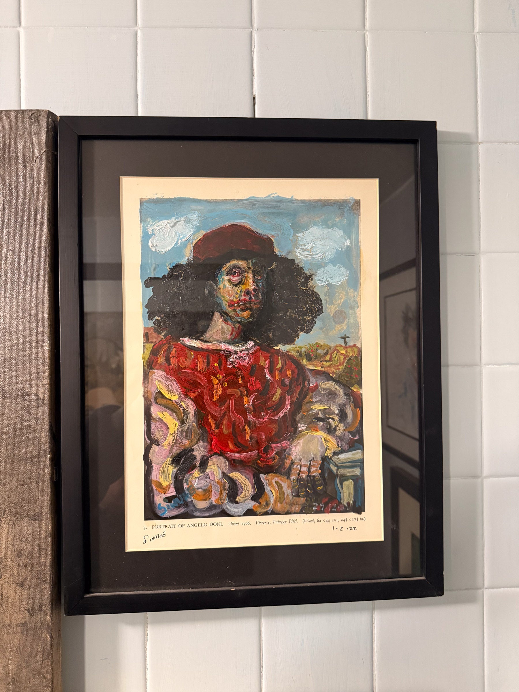 Sinhue Villegas – 3. Portrait of Angelo Doni / Óleo sobre papel – 24 x 36 cm – 1/1