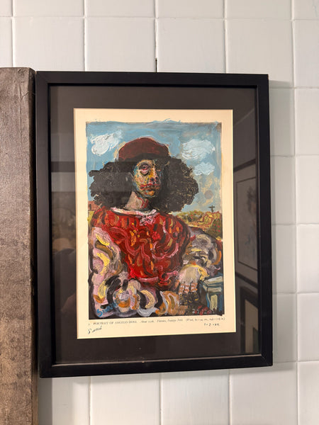 Sinhue Villegas – 3. Portrait of Angelo Doni / Óleo sobre papel – 24 x 36 cm – 1/1