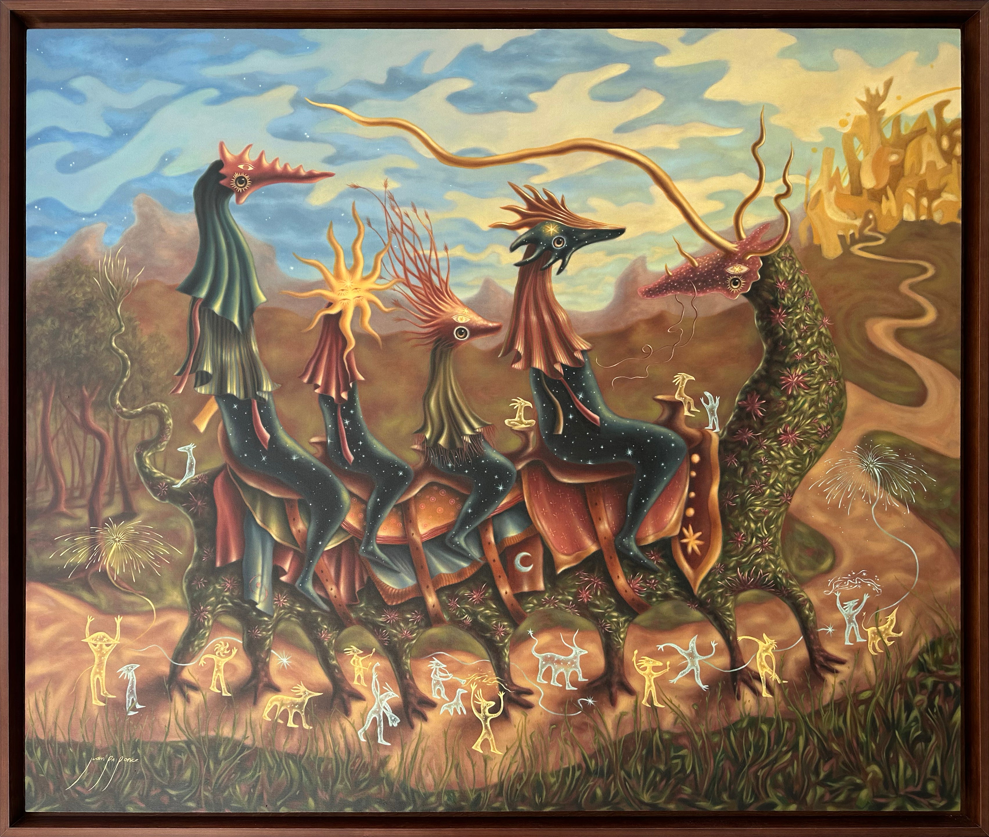 Juan Pedro Ponce – Unidad Sincretista / Óleo  sobre tela – 180 x 150 cm – 1/1