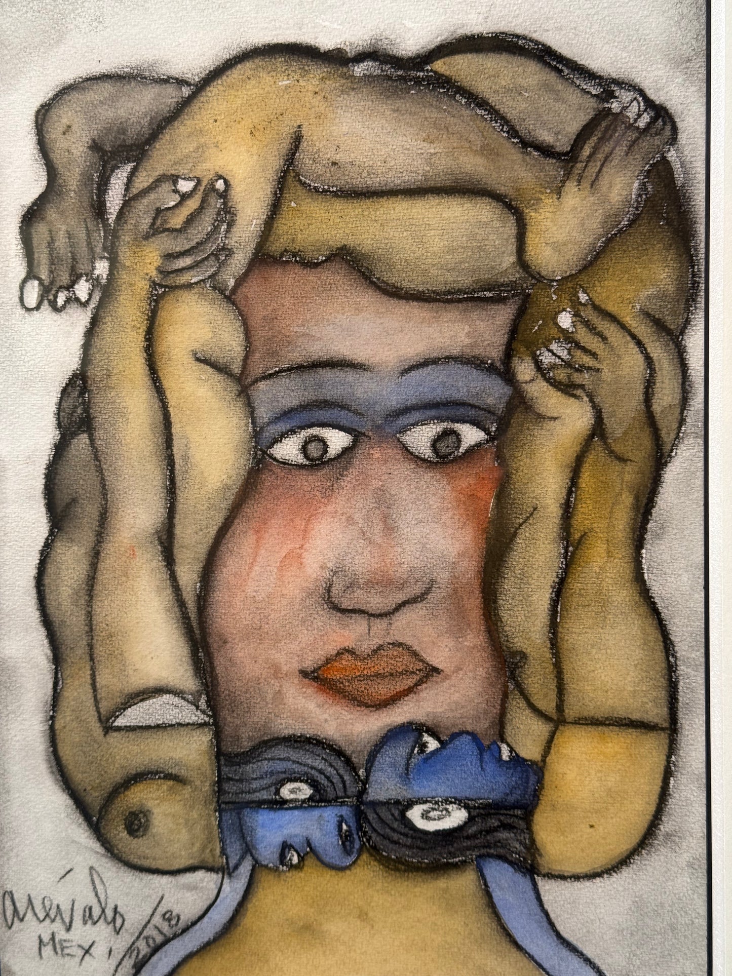 Javier Arévalo – Antes de negar con la cabeza, asegurate de que la tienes / Acuarela sobre papel – 23 x 33 cm – 45658