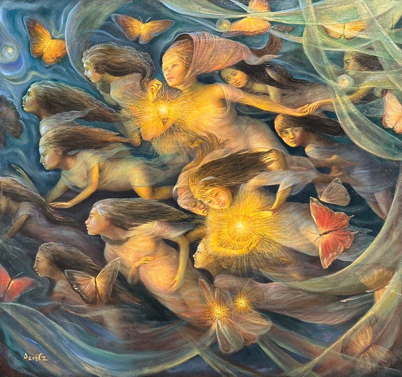 Armando Martinez – La sabiduría / Óleo sobre tela – 70 x 70 cm – 1/1