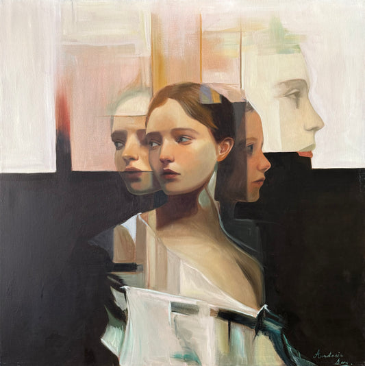 21 / Anastasia Sergeevna - Multiplicidad del Alma / Óleo sobre Tela - 80 x 80 cm