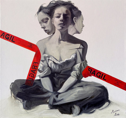 04 / Anastasia Sergeevna - Sentir no me hace frágil / Óleo sobre Tela - 80 x 80 cm