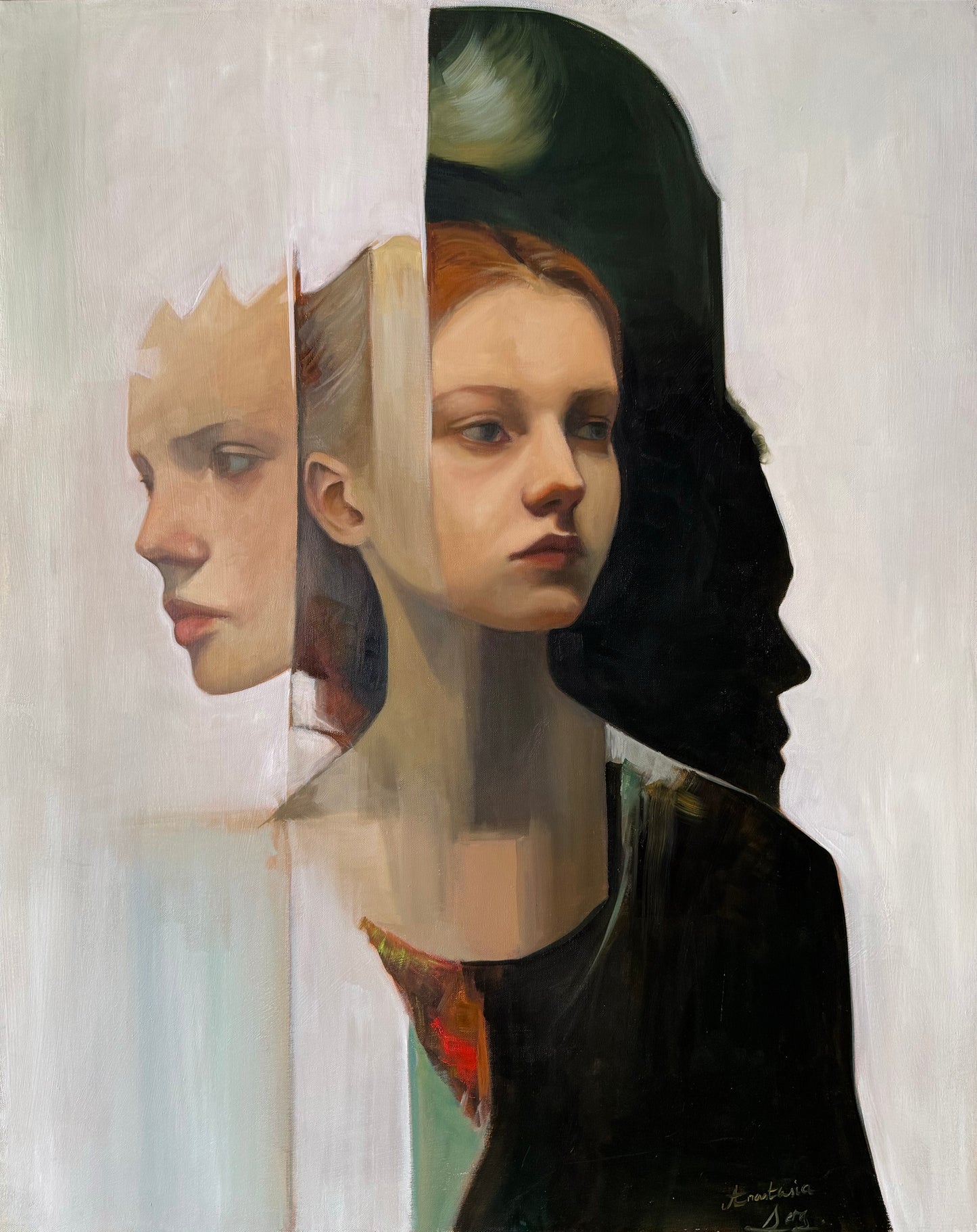 08 / Anastasia Sergeevna - La Sombra / Óleo sobre Tela - 100 x 80 cm