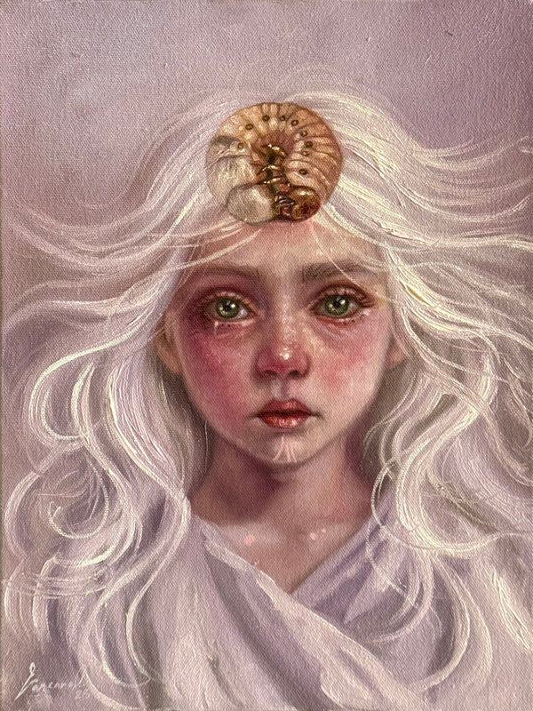 Rosario Lazcano – Lo que camina sin defensa / Óleo sobre tela – 30 x 40 cm – 1/1