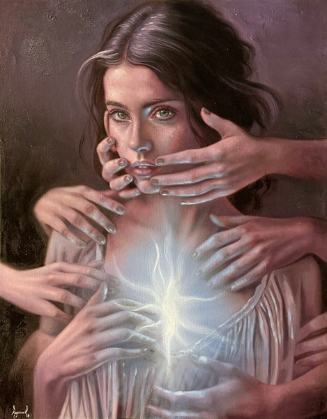 Rosario Lazcano – Espectativas / Óleo sobre tela – 80 x 100 cm – 1/1