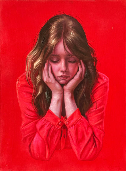 Rosario Lazcano – Saturación carmesí / Mixta sobre lienzo – 60 x 80 cm – 1/1