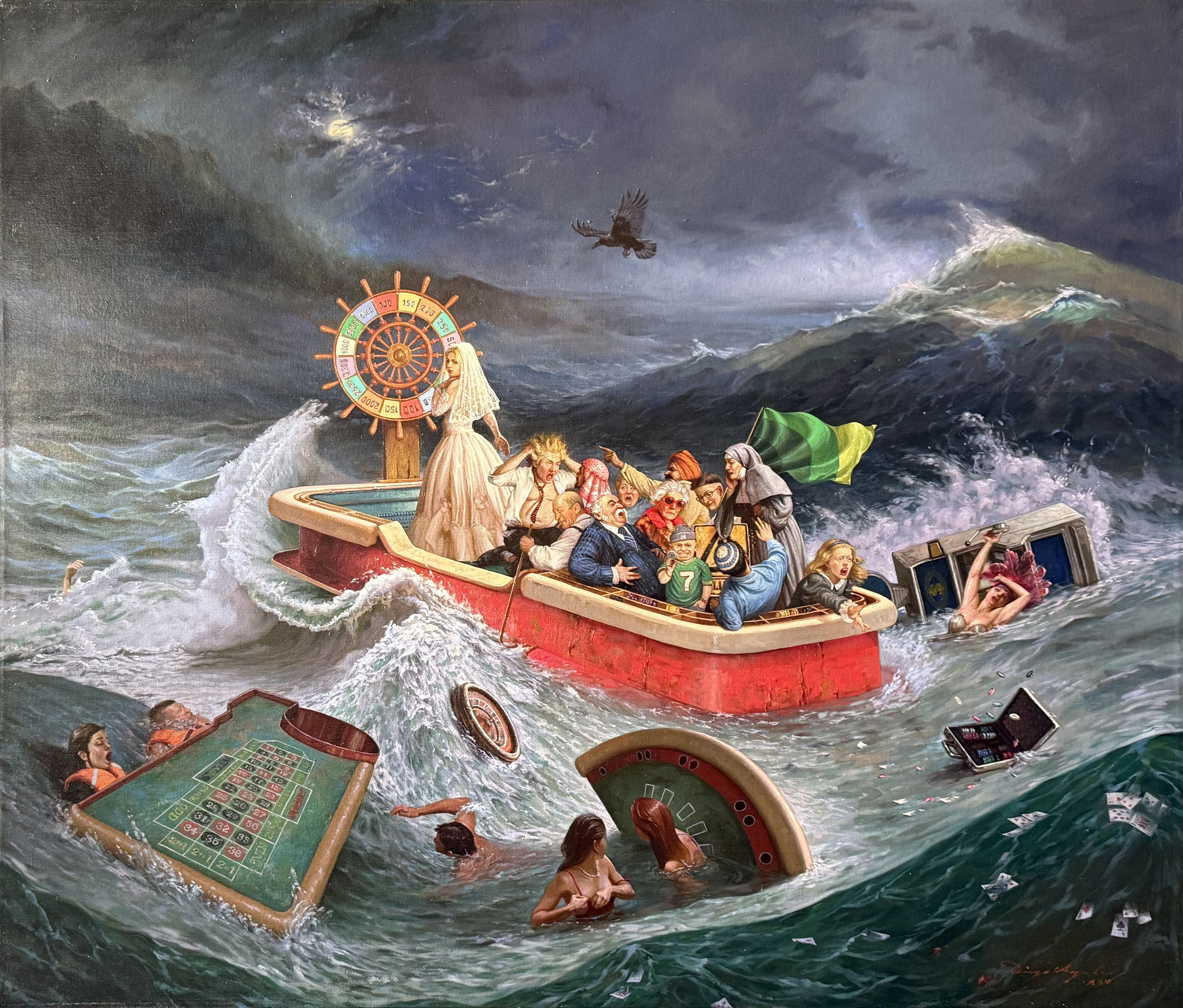 Diego Ayala – Naufragio / Óleo sobre tela – 140 x 120 cm – 1/1