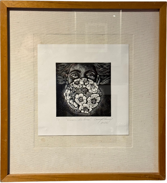 Carmen Alarcón - Flores de luna / Grabado - 26 x 26 cm