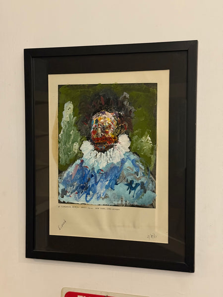 Sinhue Villegas – 96. Cardinal Borja / Óleo sobre hoja de libro sobre hoja de libro – 25 x 36 cm – 1/1