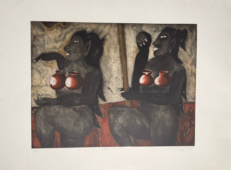 Javier Arevalo  – Cantros de miel  / Grabado  sobre papel – 79 x 109 cm – 48/100