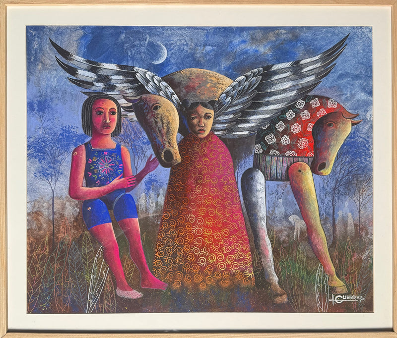 Ignacio Guerrero – Personajes del bosque /  goauche  sobre papel – 49 x 59 cm – 1/1