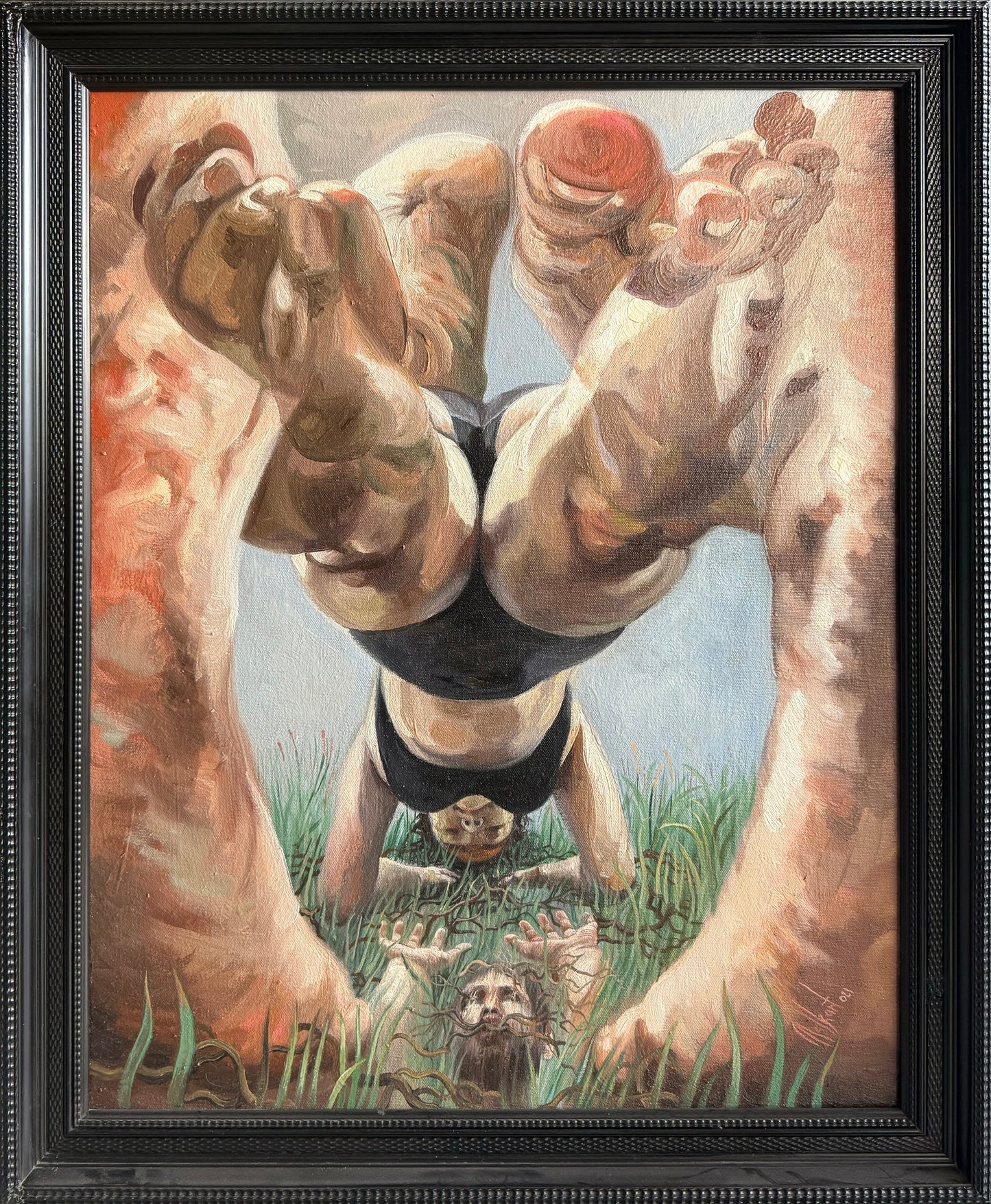 Lote 53 - Homero Regla - Enraizarce / Óleo sobre tela - 57 x 73 cm