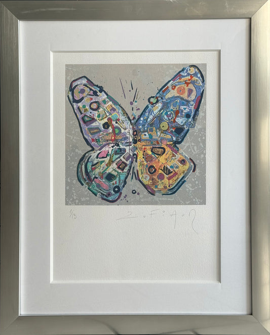 Lote 29 - Juan Zufiaur - Mariposa / Serigrafía - 50 x 35 cm
