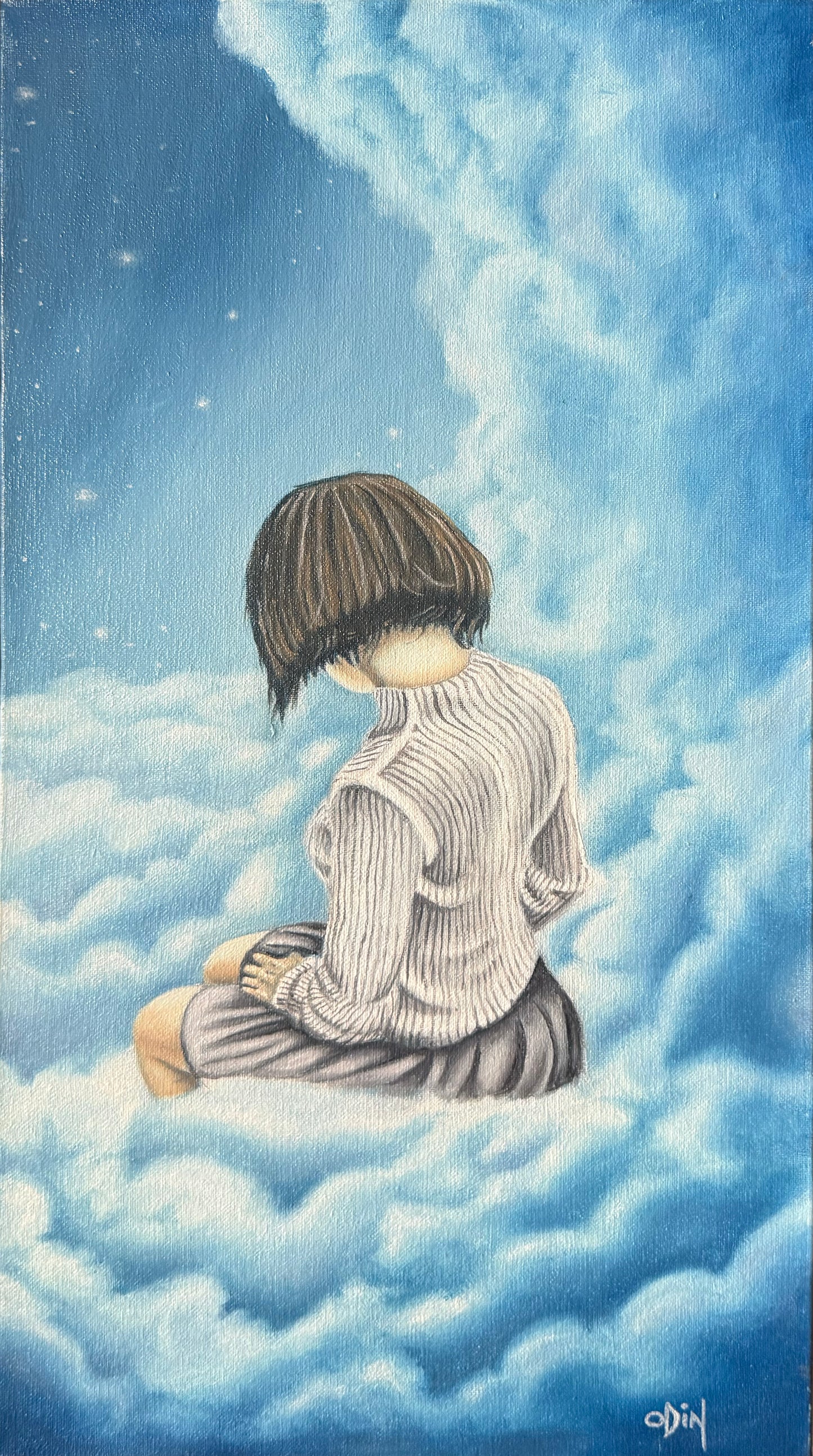 Lote AD8 / Odin Vazquez - En que momento sucedio / Óleo sobre tela - 50 x 25 cm