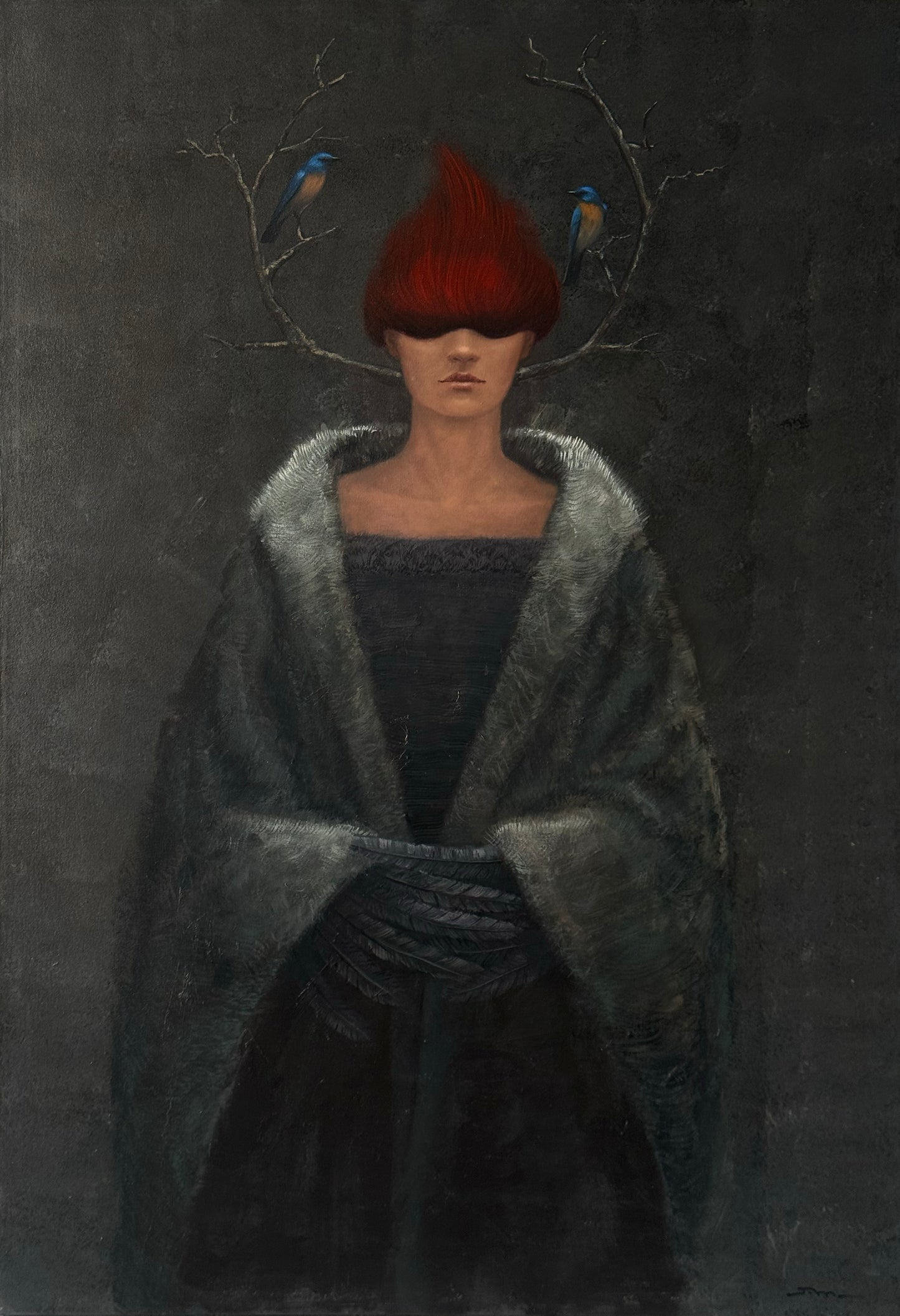 Lote 10 - Sergio Murillo - Aves / Óleo sobre tela - 120 x 80 cm