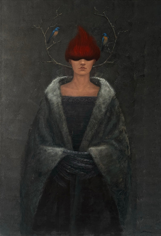 Lote 10 - Sergio Murillo - Aves / Óleo sobre tela - 120 x 80 cm