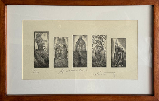 Pieza 47 - Daniel Kent - Baldanders / Grabado - 20 x 45 cm