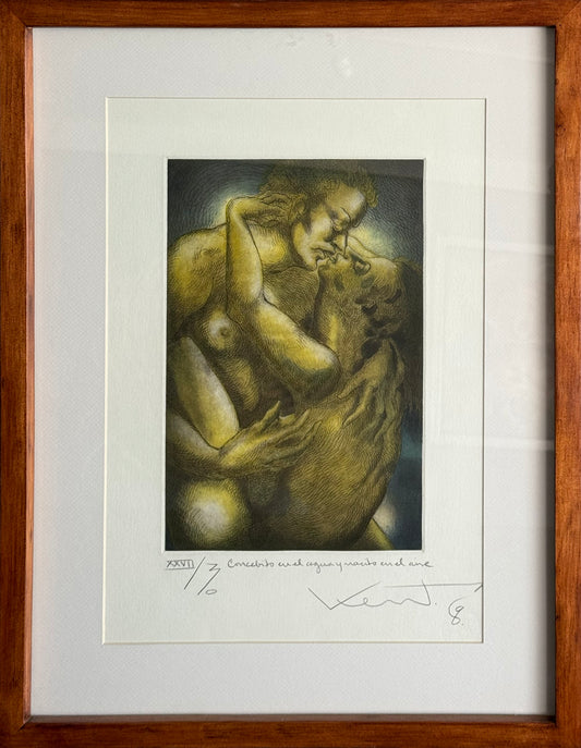 Pieza 44 - Daniel Kent - Concebido en el agua y nacido en el aire / Grabado - 40 x 30 cm