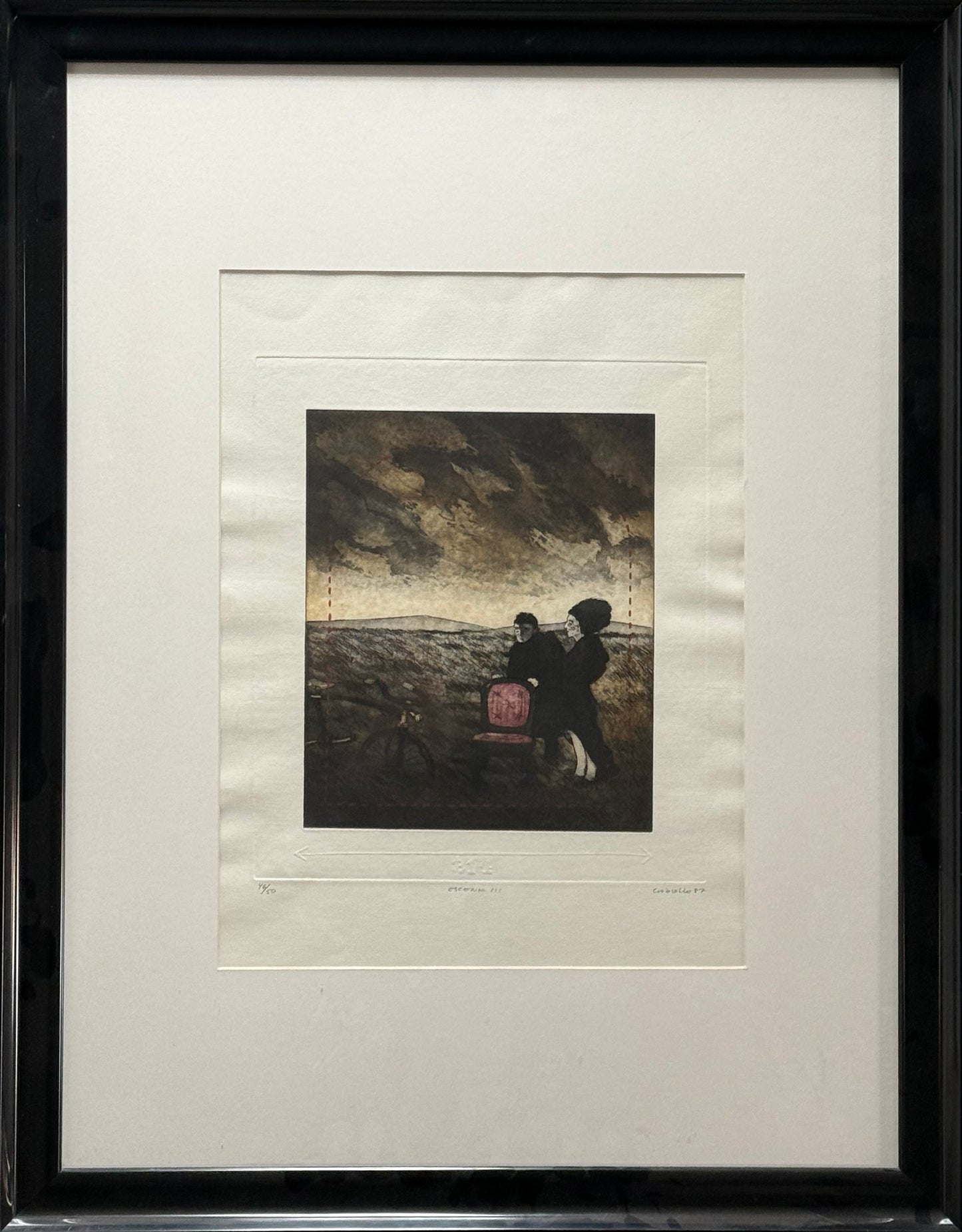 LOTE 053 / Javier Campos Cabello - Escena 3 / Grabado - 20 x 26 cm