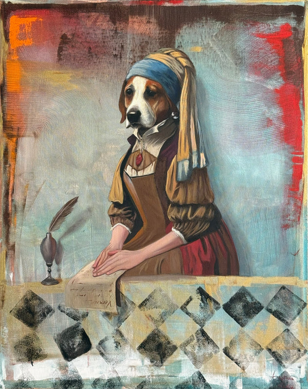 Anastasia Sergeevna – Carta a Vermeer / Óleo sobre tela – 80 x 100 cm – 1/1