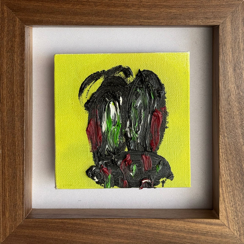 Jesus Villaplando - Galletita del terror / Óleo sobre tela - 11 x 11 cm