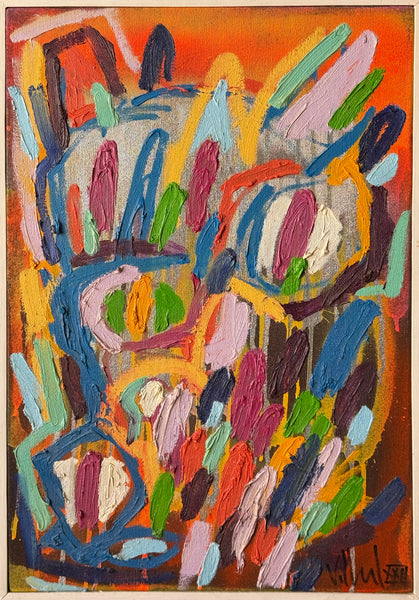 Jesus Villaplando - Observando tu partida desde mi rincón favorito  / Óleo sobre tela - 40 x 60 cm