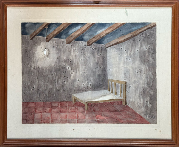 Javier Arévalo – Cama Vacia / Acuarela sobre papel – 76 x 56 cm – 1/1