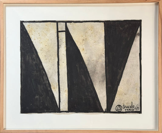 Javier Arévalo - El poeta habló 1 / Mixta sobre papel - 46 x 61 cm