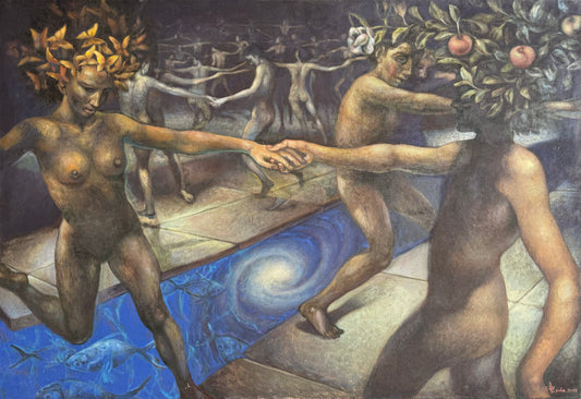 Pieza 78 - Israel Zzepda - "La gran bienvenida" / acrilico sobre tela - 95 x 134 cm