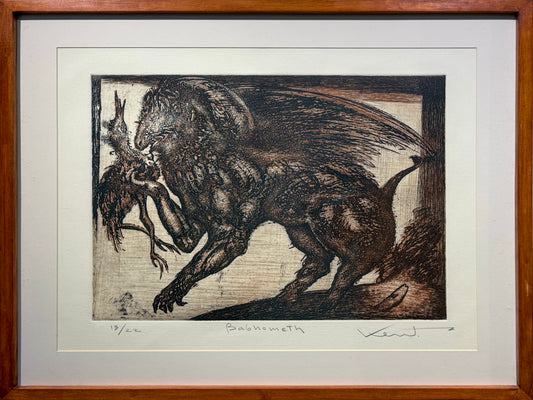 Pieza 04 - Daniel Kent - Baphomet / Grabado - 50 x 60 cm