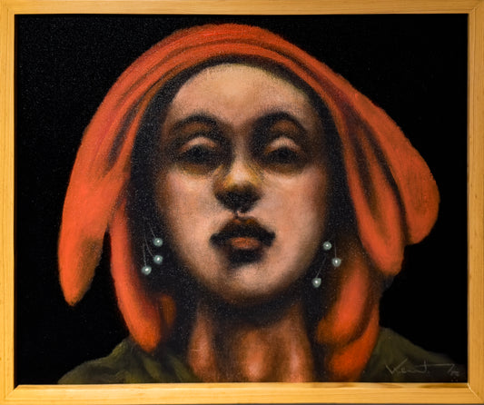 Pieza 09 - Daniel Kent - Serie Rostros / Acrílico sobre tela - 50 x 60 cm