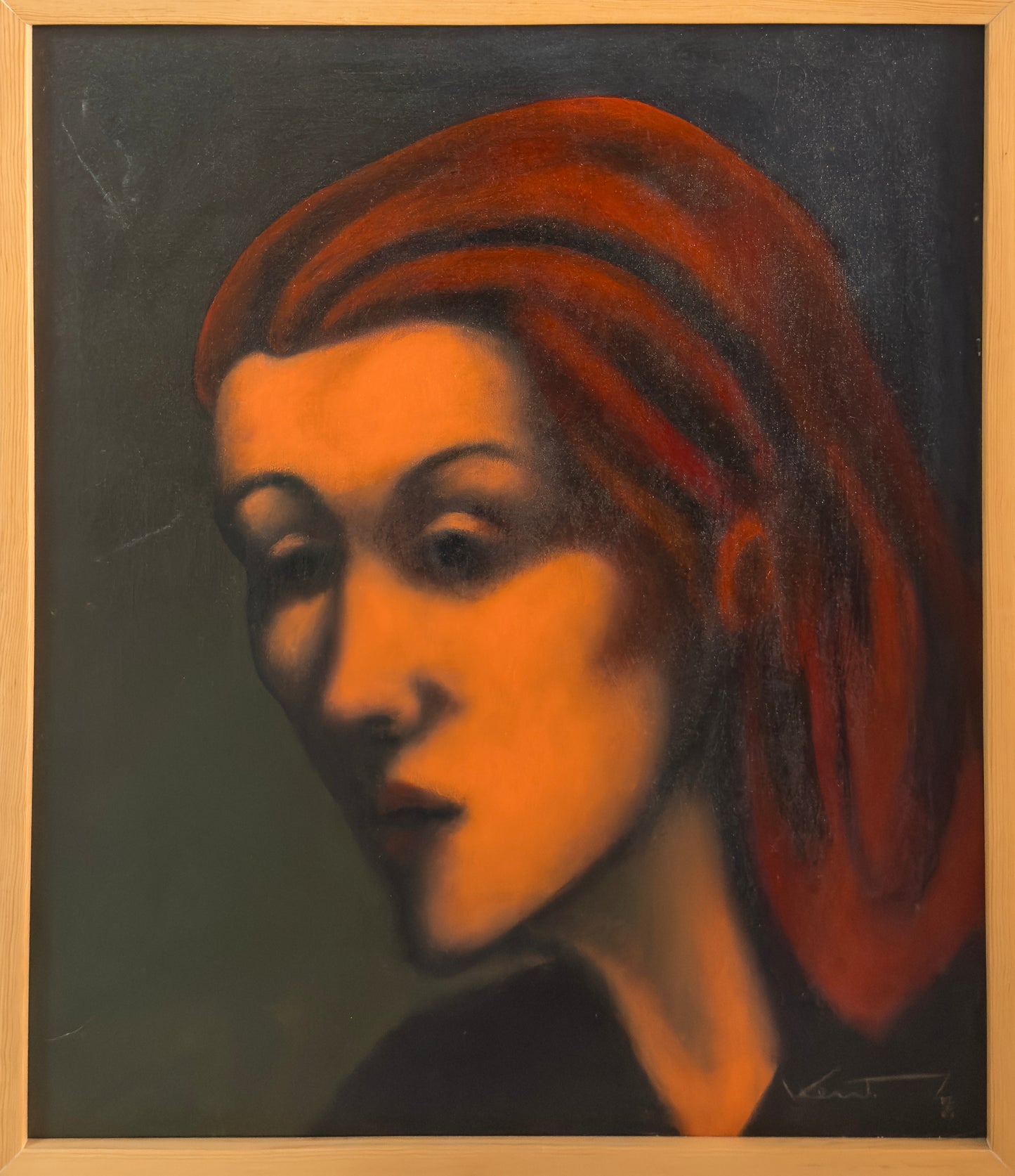 Pieza 13 - Daniel Kent - Serie Rostros / Acrílico sobre tela - 70 x 60 cm