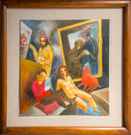 Pieza 17 - Daniel Kent - ST / Acrílico sobre tela - 45 x 50 cm