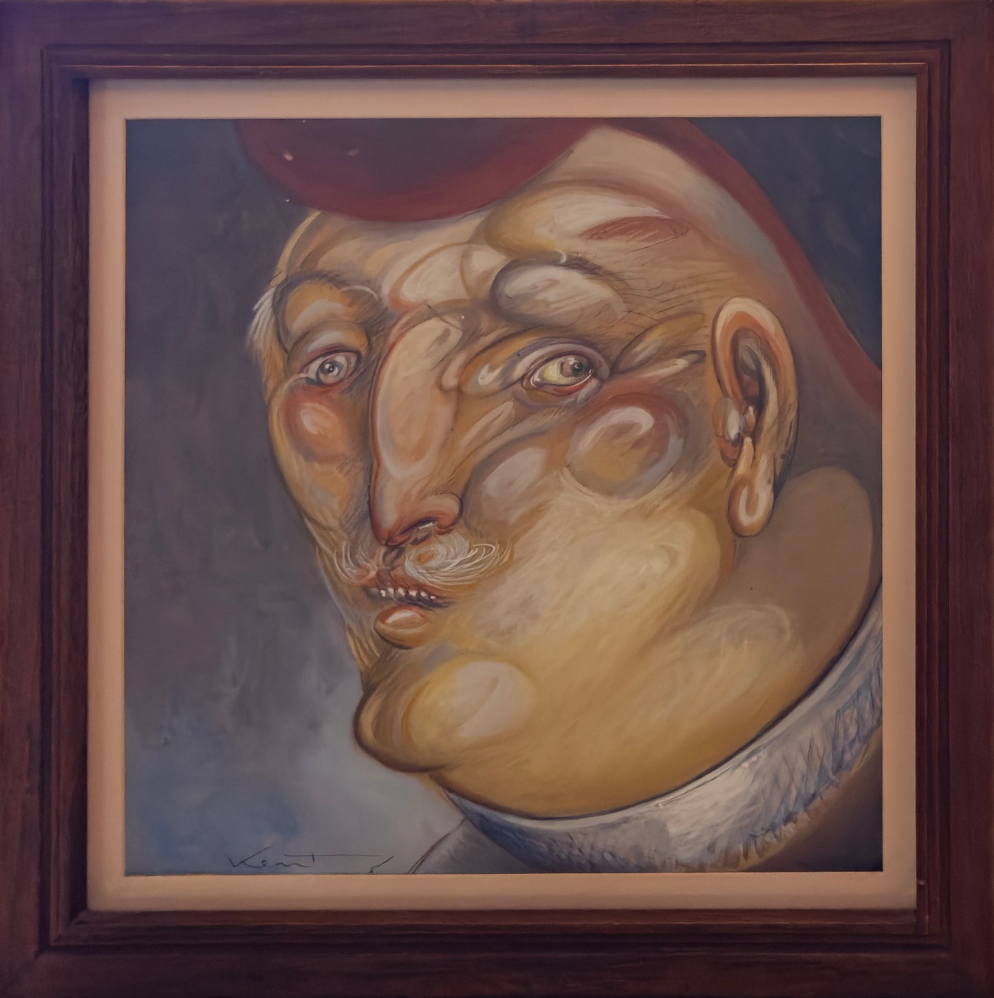 Pieza 19 - Daniel Kent - Personaje / Gouache sobre papel - 45 x 45 cm