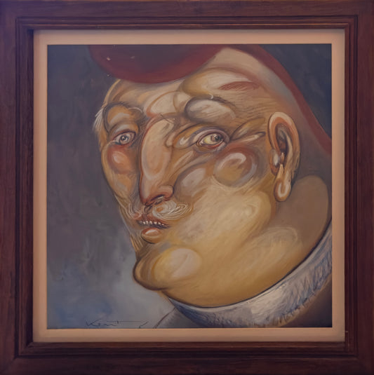 Pieza 19 - Daniel Kent - Personaje / Gouache sobre papel - 45 x 45 cm